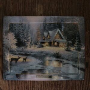 Thomas Kinkade Deer Creek Cottage plate